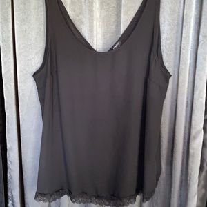 Torrid Black V-Back Tank Cami 2X EUC
